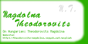magdolna theodorovits business card